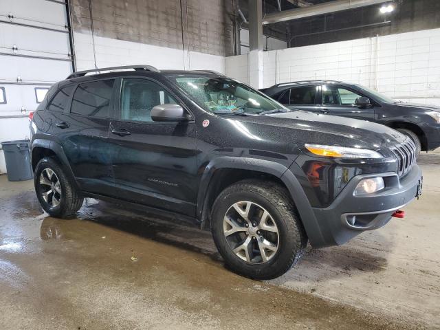 1C4PJMBS9FW611281 - 2015 JEEP CHEROKEE TRAILHAWK BLACK photo 4