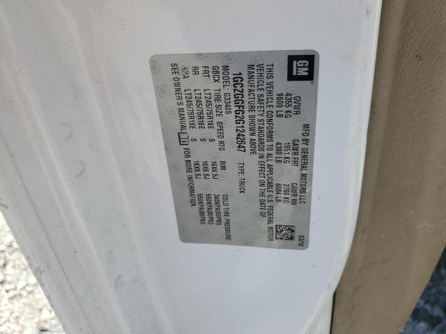 1GCZGGFG2G1242647 - 2016 CHEV EXPRESS G3500 WHITE photo 13