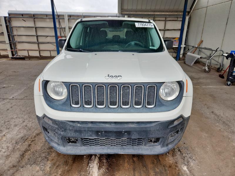 ZACCJAATXFPB30878 - 2015 JEEP RENEGADE SPORT WHITE photo 5
