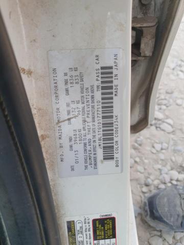 JM1BL1TG1D1777110 - 2013 MAZDA 3 I WHITE photo 12