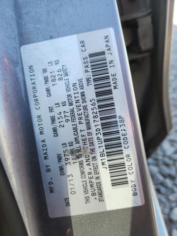 JM1BL1UP3D1782565 - 2013 MAZD 3 I SILVER photo 12