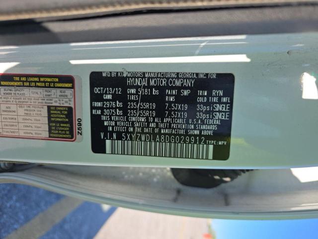 5XYZWDLA8DG029912 - 2013 HYUNDAI SANTA FE S WHITE photo 10