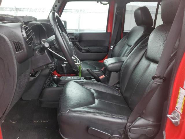 1C4BJWEG8FL754396 - 2015 JEEP WRANGLER U SAHARA RED photo 7