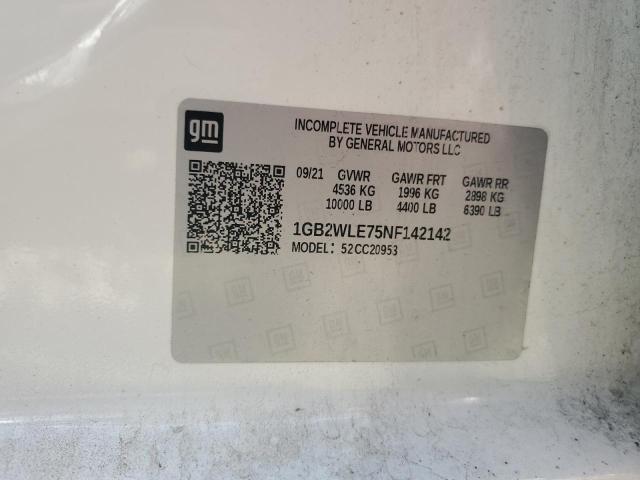 1GB2WLE75NF142142 - 2022 CHEVROLET SILVERADO C2500 HEAVY DUTY WHITE photo 12