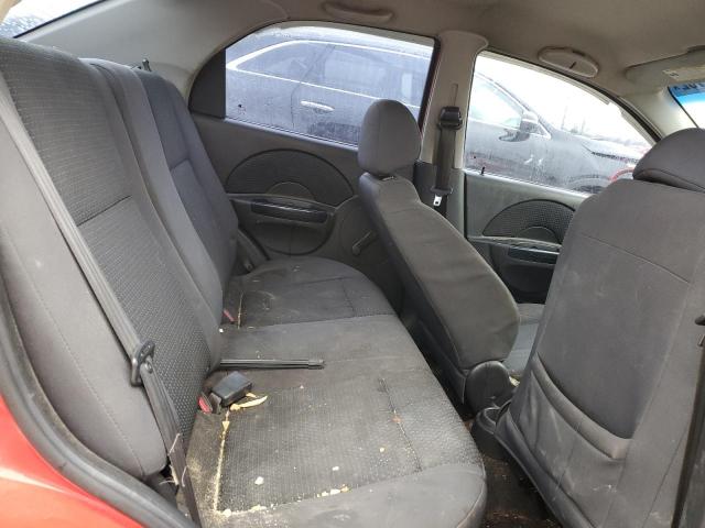 KL1TD56696B666174 - 2006 CHEVROLET AVEO BASE RED photo 10