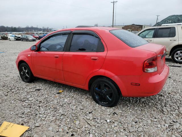 KL1TD56696B666174 - 2006 CHEVROLET AVEO BASE RED photo 2