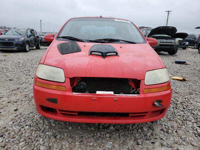 KL1TD56696B666174 - 2006 CHEVROLET AVEO BASE RED photo 5