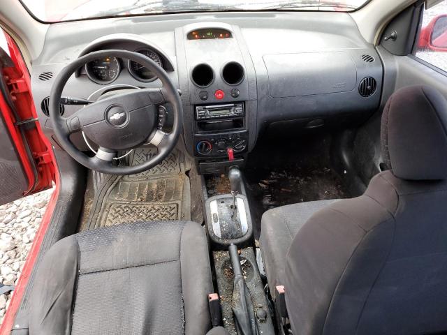 KL1TD56696B666174 - 2006 CHEVROLET AVEO BASE RED photo 8