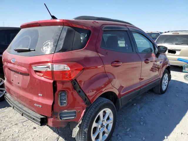 MAJ6P1ULXJC207579 - 2018 FORD ECOSPORT SE RED photo 3