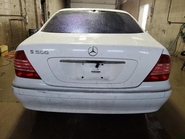 WDBNG75J56A482249 - 2006 MERCEDES-BENZ S 500 WHITE photo 6