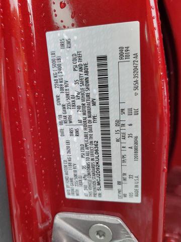 5LMCJ2D92KUL06362 - 2019 LINCOLN MKC SELECT Czerwony zdjęcie 13