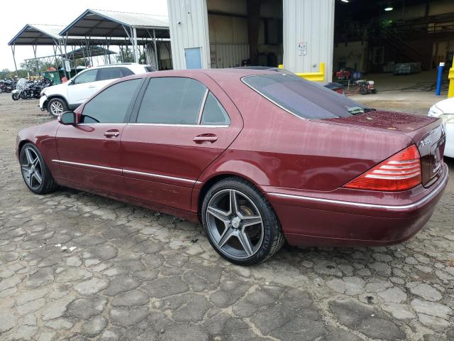 WDBNG75J74A386488 - 2004 MERCEDES-BENZ S 500 RED photo 2
