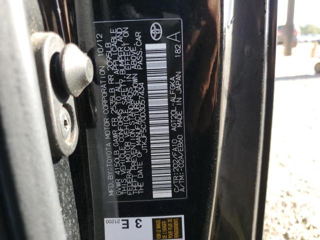 JTKJF5C70D3057434 - 2013 TOYOTA SCION TC შავი ფოტო 13