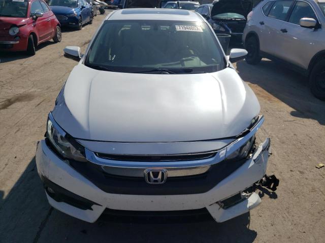 JHMFC1F77JX015193 - 2018 HONDA CIVIC EXL WHITE photo 5