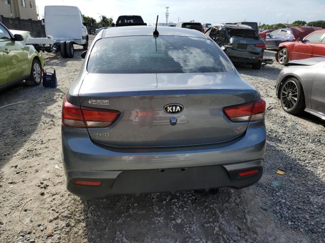 3KPA24AB8KE171594 - 2019 KIA RIO S GRAY photo 6