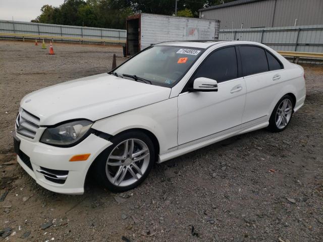 WDDGF4HB0DR258052 - 2013 MERCEDES-BENZ C 250 WHITE photo 1