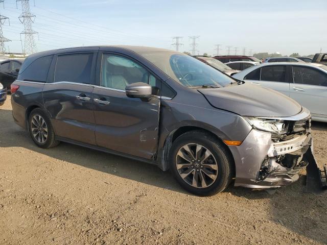 5FNRL6H71NB040440 - 2022 HONDA ODYSSEY EXL ნაცრისფერი ფოტო 4