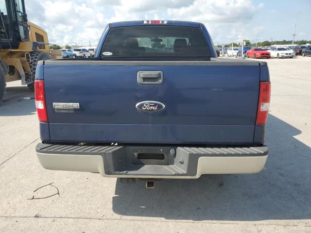 1FTRW12W68FC01259 - 2008 FORD F150 SUPERCREW BLUE photo 6