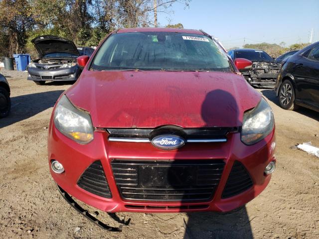 1FAHP3J21CL145296 - 2012 FORD FOCUS TITANIUM RED photo 5