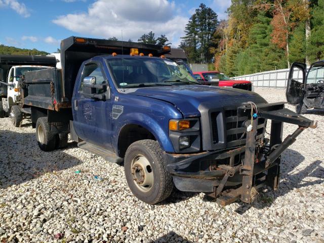 1FDWF37YX8EE17318 - 2008 FORD F350 SUPER DUTY BLUE photo 4