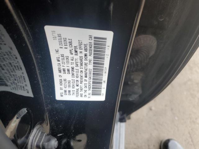 1HGCR2F51GA058822 - 2016 HONDA ACCORD SPORT 黑色 照片 12