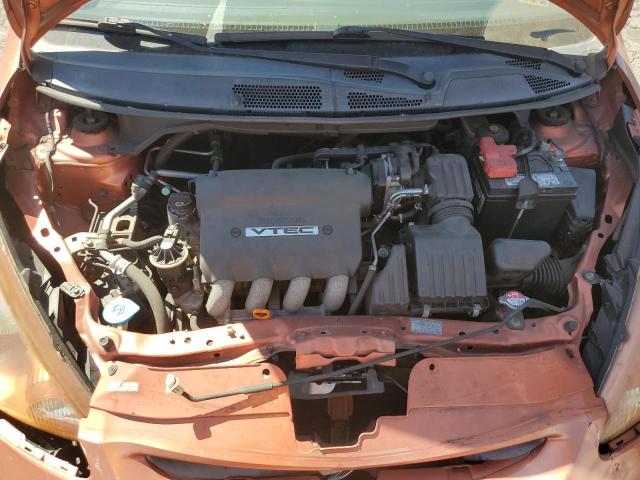 JHMGD38628S064682 - 2008 HONDA FIT SPORT ORANGE photo 11