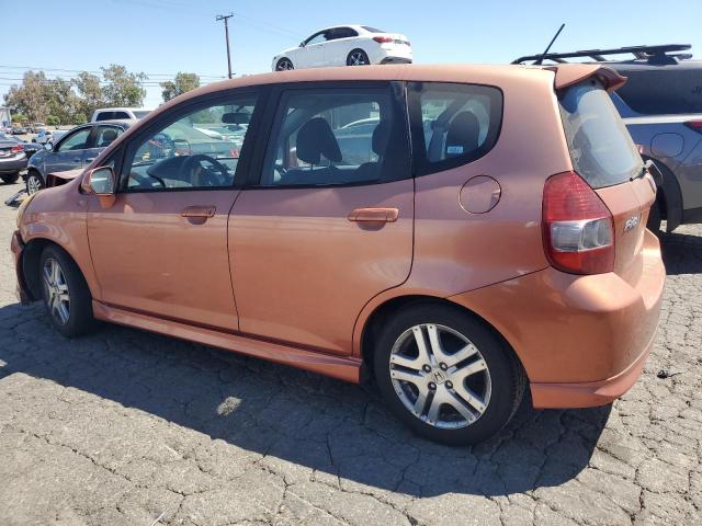 JHMGD38628S064682 - 2008 HONDA FIT SPORT ORANGE photo 2