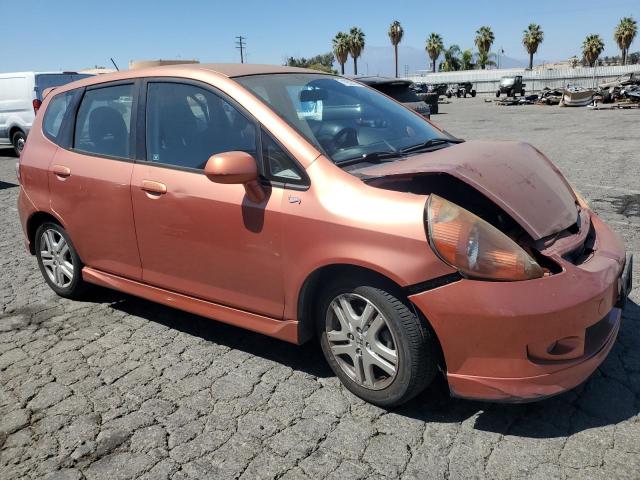 JHMGD38628S064682 - 2008 HONDA FIT SPORT ORANGE photo 4