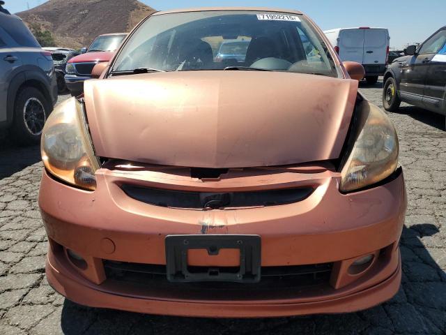 JHMGD38628S064682 - 2008 HONDA FIT SPORT ORANGE photo 5