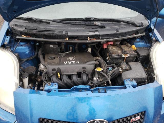 JTDKT923575135970 - 2007 TOYOTA YARIS BLUE photo 11