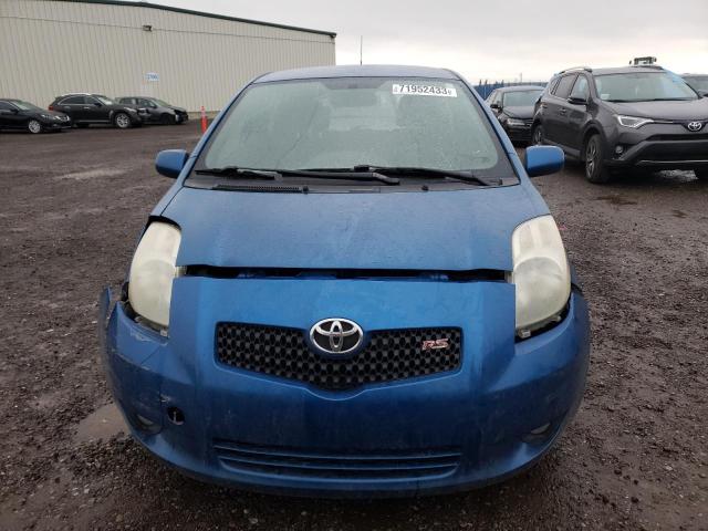 JTDKT923575135970 - 2007 TOYOTA YARIS BLUE photo 5