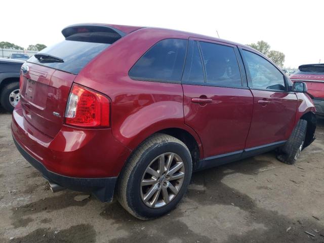 2FMDK3JCXDBB29644 - 2013 FORD EDGE SEL RED photo 3