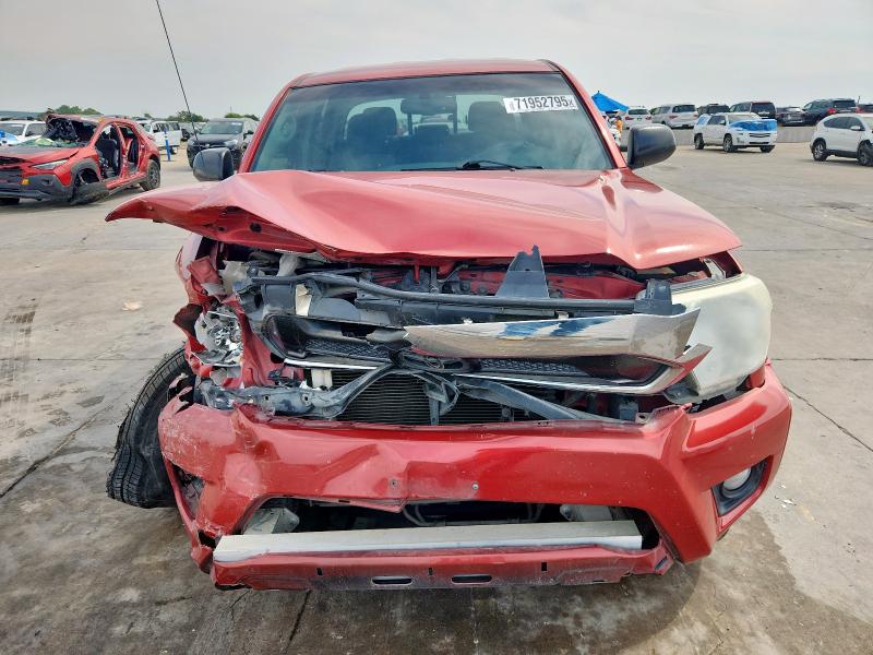 5TFJU4GN8DX045704 - 2013 TOYOTA TACOMA DOUBLE CAB PRERUNNER RED photo 5