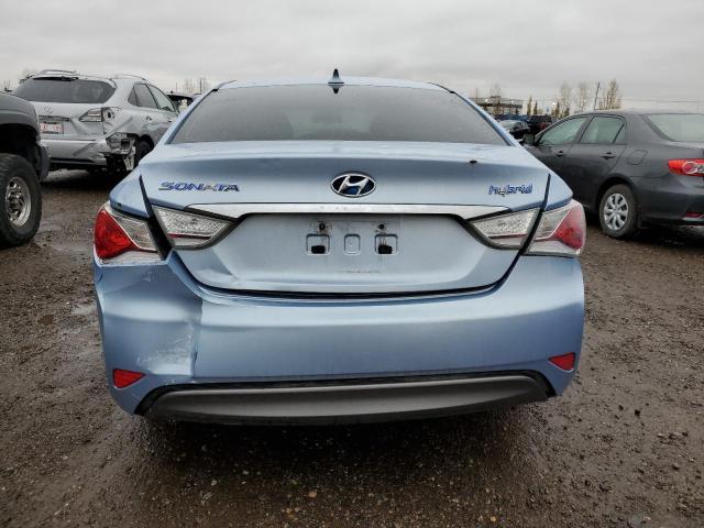 KMHEC4A49BA000318 - 2011 HYUNDAI SONATA HYBRID BLUE photo 6