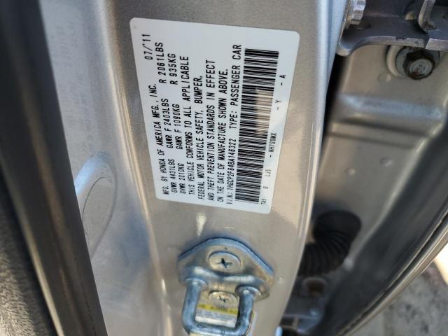 1HGCP2F84BA146322 - 2011 HONDA ACCORD EXL SILVER photo 12
