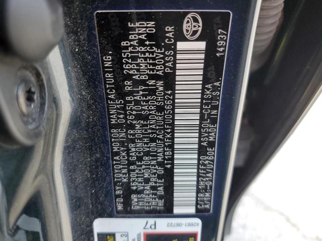 4T1BF1FK4FU056624 - 2015 TOYOTA CAMRY LE 蓝色 照片 12