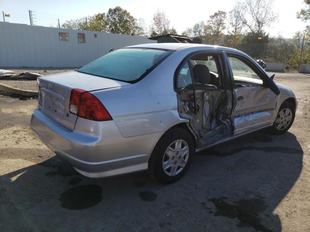 1HGES16354L009225 - 2004 HONDA CIVIC DX VP SILVER photo 3