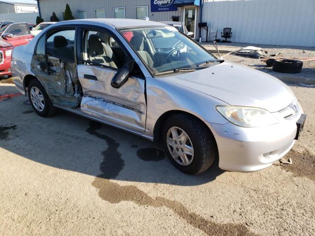 1HGES16354L009225 - 2004 HONDA CIVIC DX VP SILVER photo 4