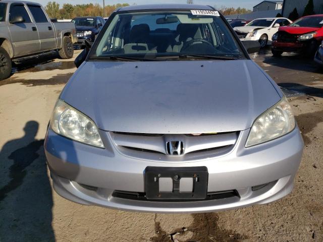 1HGES16354L009225 - 2004 HONDA CIVIC DX VP SILVER photo 5