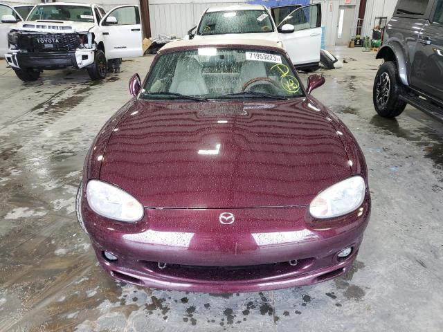 JM1NB353XY0148088 - 2000 MAZDA MX-5 MIATA BASE BURGUNDY photo 5