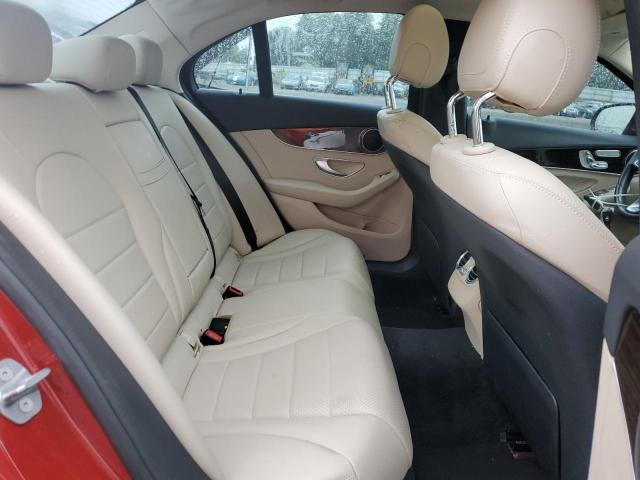 55SWF4KB4HU228741 - 2017 MERCEDES-BENZ C 300 4MATIC RED photo 10