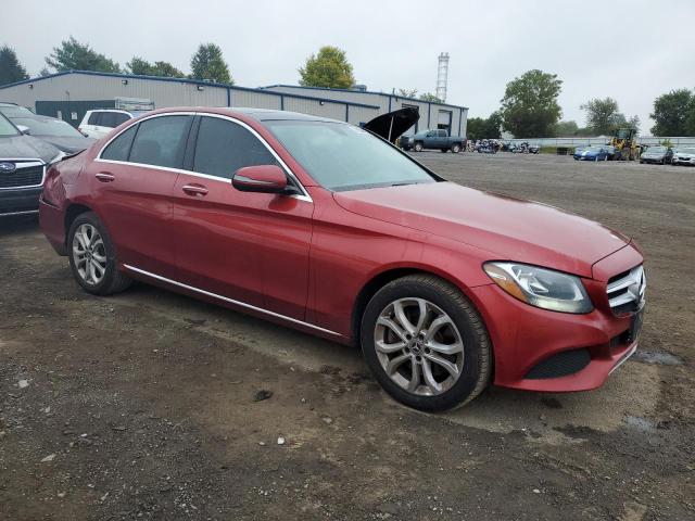55SWF4KB4HU228741 - 2017 MERCEDES-BENZ C 300 4MATIC RED photo 4