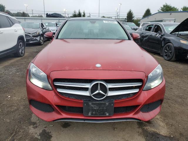 55SWF4KB4HU228741 - 2017 MERCEDES-BENZ C 300 4MATIC RED photo 5