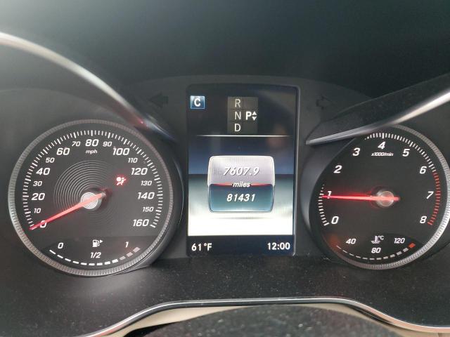 55SWF4KB4HU228741 - 2017 MERCEDES-BENZ C 300 4MATIC RED photo 9