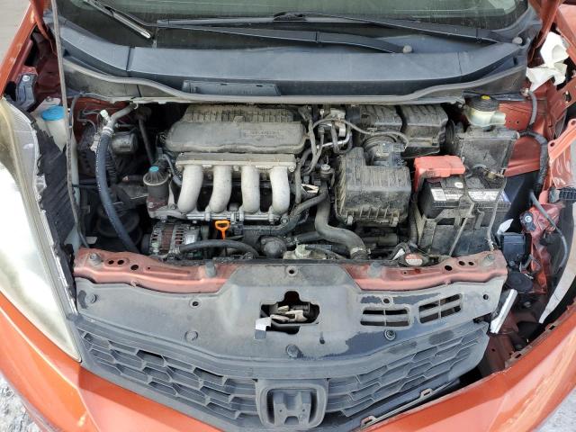 JHMGE8H51CC007670 - 2012 HONDA FIT SPORT ORANGE photo 11