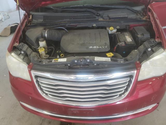 2C4RC1BGXDR631008 - 2013 CHRYSLER TOWN & COU TOURING BURGUNDY photo 12