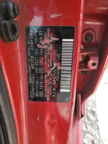 KMHCT4AE7HU251555 - 2017 HYUNDAI ACCENT SE RED photo 12