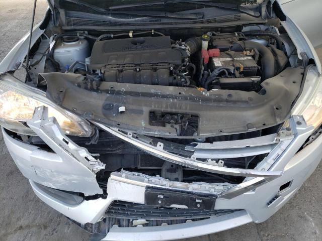 3N1AB7APXFL693600 - 2015 NISSAN SENTRA S SILVER photo 11