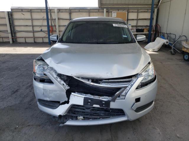 3N1AB7APXFL693600 - 2015 NISSAN SENTRA S SILVER photo 5