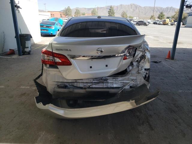 3N1AB7APXFL693600 - 2015 NISSAN SENTRA S SILVER photo 6